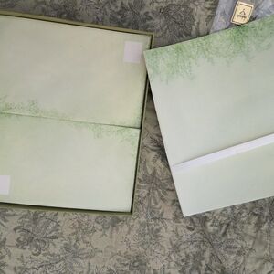 Hallmark Green Stationery Set
